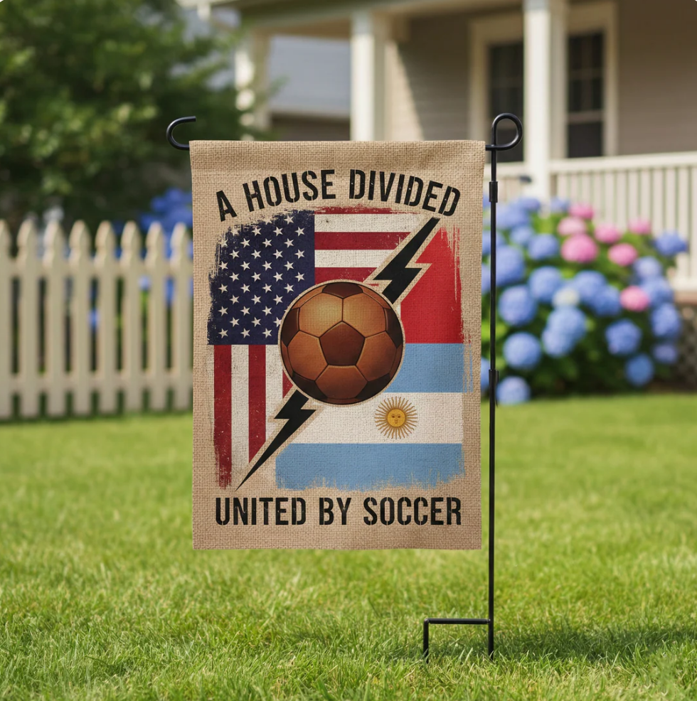 USA vs Argentina garden flag