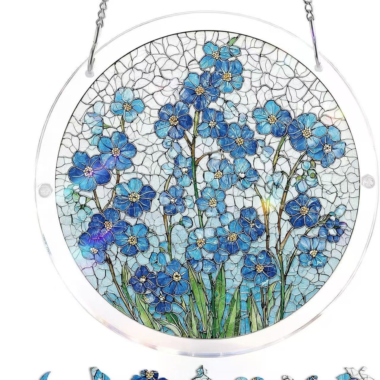 Limited-time 50% off saleTHandmade DIY Acrylic Puzzle:Sun Catcher,Many styles,Popularsize: 8*8in - Image 14