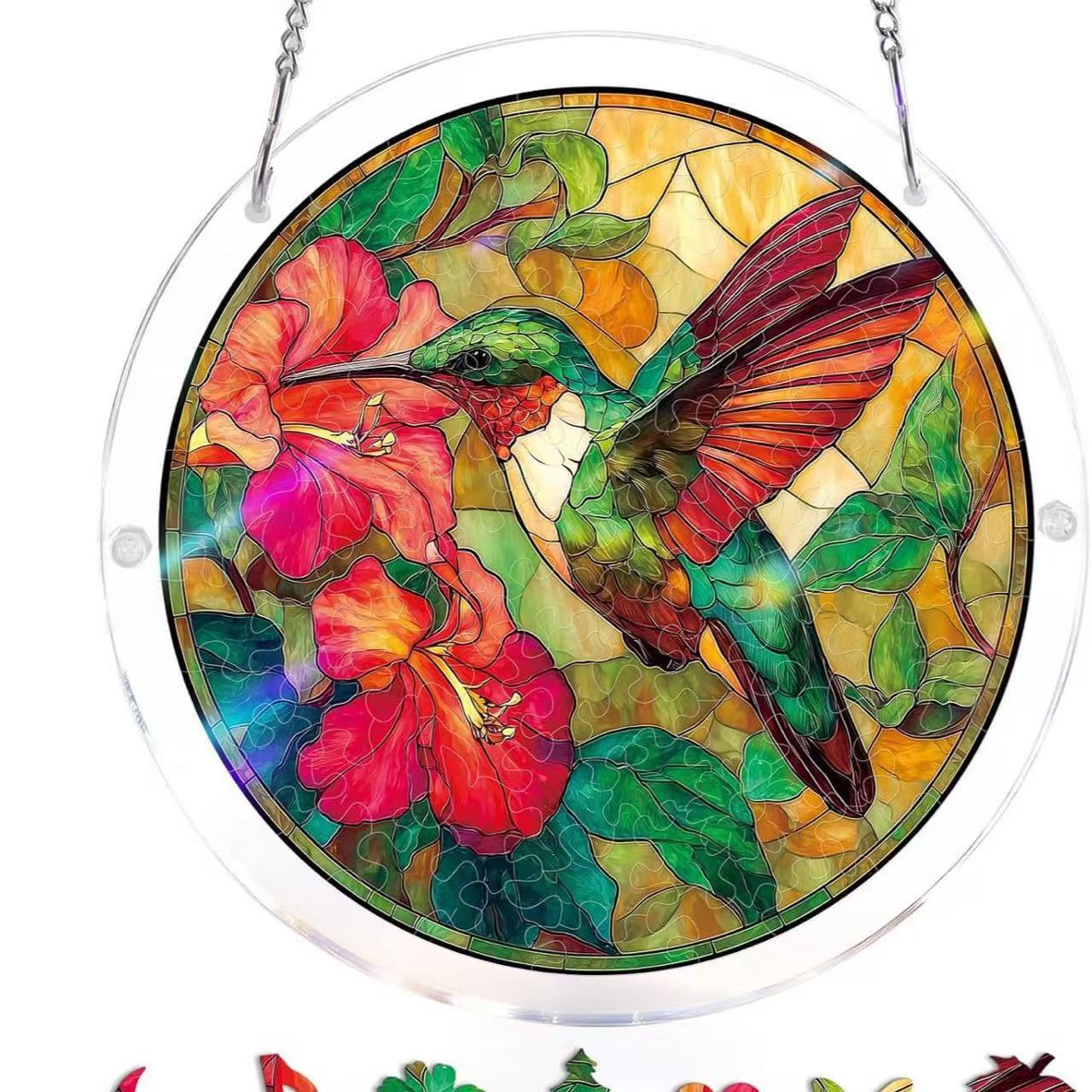 Limited-time 50% off saleTHandmade DIY Acrylic Puzzle:Sun Catcher,Many styles,Popularsize: 8*8in - Image 2