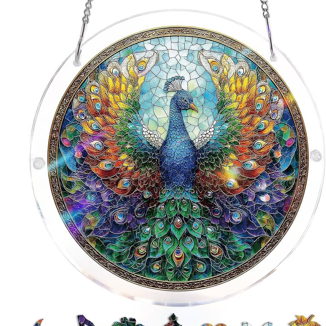 Limited-time 50% off saleTHandmade DIY Acrylic Puzzle:Sun Catcher,Many styles,Popularsize: 8*8in - Image 3