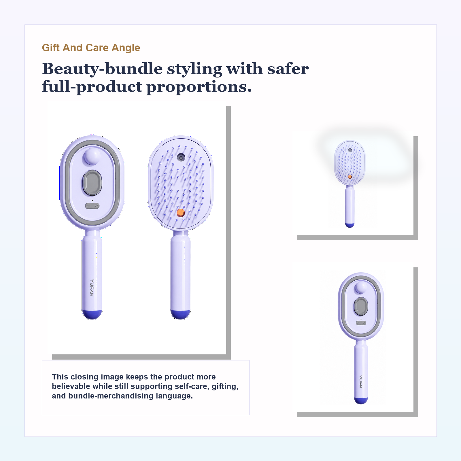 Hydrating Mist Scalp Massage Comb for Dry, Frizzy & Tangled Hair - Image 5
